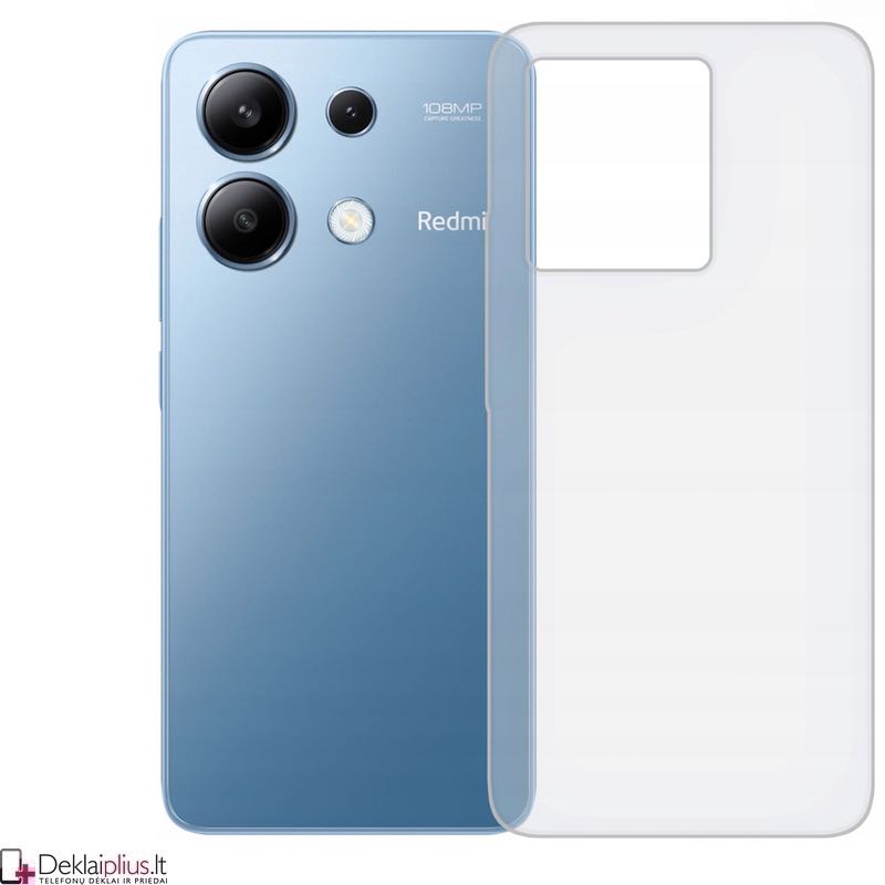 Silikoninis ploniausias dėklas - permatomas (Xiaomi Redmi Note 13 4G) Silikoninis ploniausias dėklas - permatomas (Xiaomi Redmi Note 13 4G)